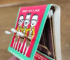 Vintage! Funny! Pep Boys Matchbook! Modified Matchstick Manhood! Joke! LOOK!