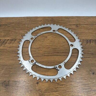 Campagnolo レコード.チェーンリング52t.新品.未使用.ヴィンテージ Vintage Patent Campagnolo 52t Chainring 52 Tooth 144 BCD Alloy