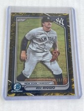 2024 Bowman Chrome Roc Riggio Yellow Lunar Crater 10/75