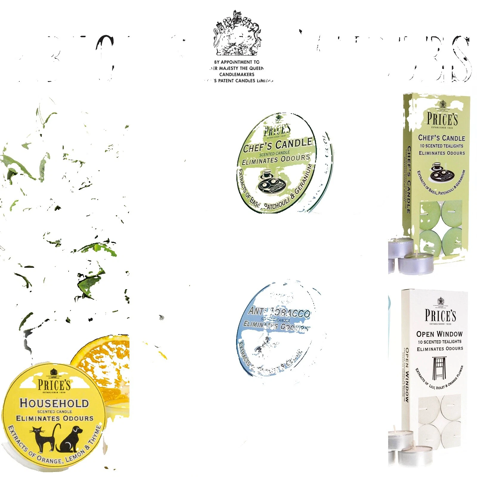 Anti Pet Odour Smokeless Décor Candles