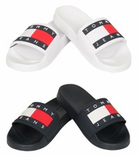 Slippers woman rubber sea pool TOMMY HILFIGER JEANS item EN0EN00474 FLAG POOL SL