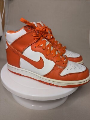 Nike Dunk High Syracuse GS Turnschuhe Schuhe Größe 5,5 orange weiß DB2179-100 