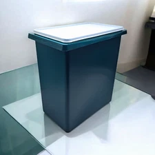 Vtg Tupperware Carry All Large Tote 3 Gallon Storage Container & Lid Green 1430