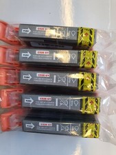 Druckerpatronen 5x Grey/Grau für Canon Pixma MG6150 MG6250 MG 8150 MG8240 MG8250