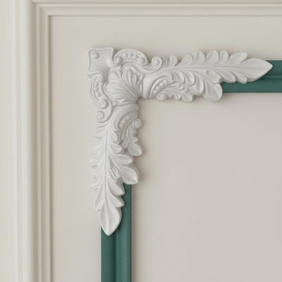 Pu Zierecke European Design Baroque Corner Molding Easy To Install
