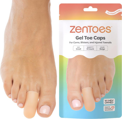 6 Pack Gel Toe Cap and Protector - Cushions and Protects to Provide Relief from
