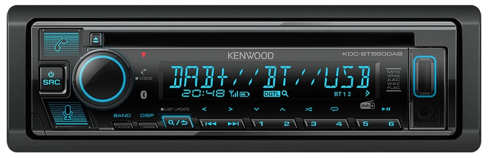 Kenwood Bluetooth DAB CD MP3 USB Autoradio für Volvo 940, 960, S40 (bis 2000) - Bild 2 von 4