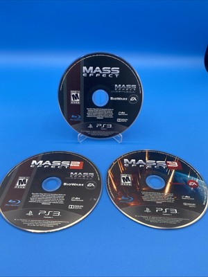 Mass Effect Trilogy DISC 1,2, And 3 ONLY GAMES (Sony Playstation 3) PS3