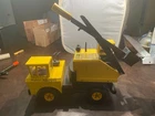 Vintage 1970s Yellow Tonka Mighty Shovel Pressed Steel Wheels And Boom Rotate