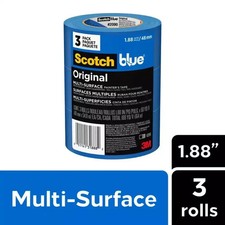 Scotchblue 1.88 In. X 60 Yds. Original Multi-surface Painter's Tape 3 Rolls 