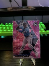 2021 Panini Mosaic - Starling Marte #49 Pink Camo Mosaic Prizm