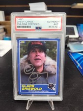Chevy Chase Signed Clark Griswold Christmas Vacation Trading Card PSA/DNA AUTO