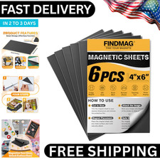 Magnetic Sheets with 3M Adhesive Backing Cut and Customize Flexible Self Adhesiv