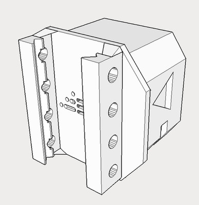 TeleScopix Picatinny Mount Adapter for Modulus Shoulder Stock - Blasters3D
