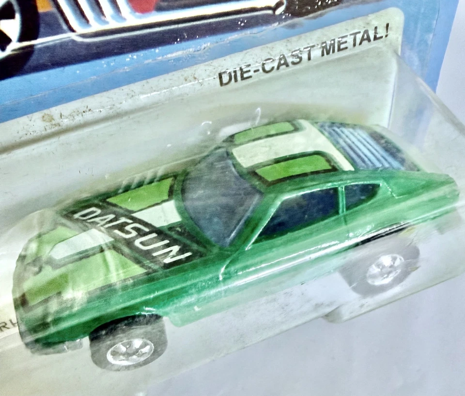 Hot Wheels Datsun Z Whiz #9639 Green Blackwall 1976 en estuche sin abrir gran color Foto 3 de 4
