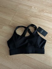 NWT NVGTN Black Criss Cross Sports Bra XS