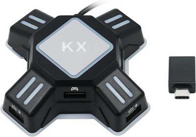 Mcbazel KX Keyboard & Mouse Converter Adapter for N-Switch/PS4/PS3(NOT Black 