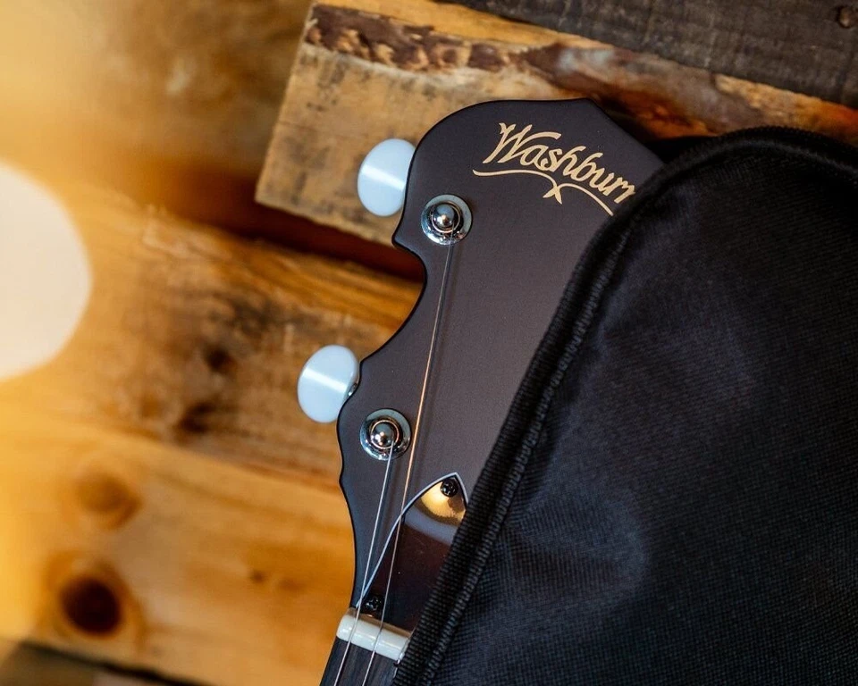 Washburn B8 Pack Americana Series 5 String Banjo Pack - Natural - B8K-A-U - Image 4 of 4