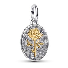 Pandora Bijoux Pendentif Médaillon Bicolore Rose 764087C00