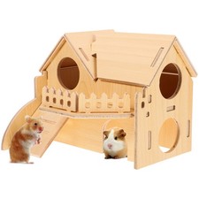 Small Animals Habitat Hut Hamster Hideout House for Gerbils Decorative