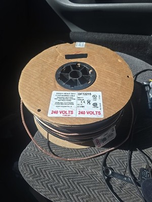 EasyHeat Warm Tiles DFT2215 240V 860FT Floor Warming Cable   L Kit   Open Box