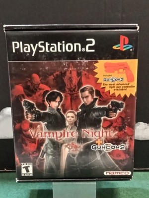 Vampire Night + GunCon 2 Box Set for Sony Playstation 2 PS2 New Open Box Namco