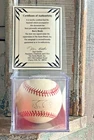 Barry Bonds Signed Baseball Score Board COA Autographed MLB Ball