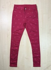 Topshop Leigh Jeans Pre-Production Sample High Waist Skinny Pink W28 L30