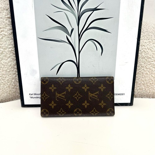 Louis Vuitton Brazza Wallet 'Brown Monogram Canvas' Women#T1TRB
