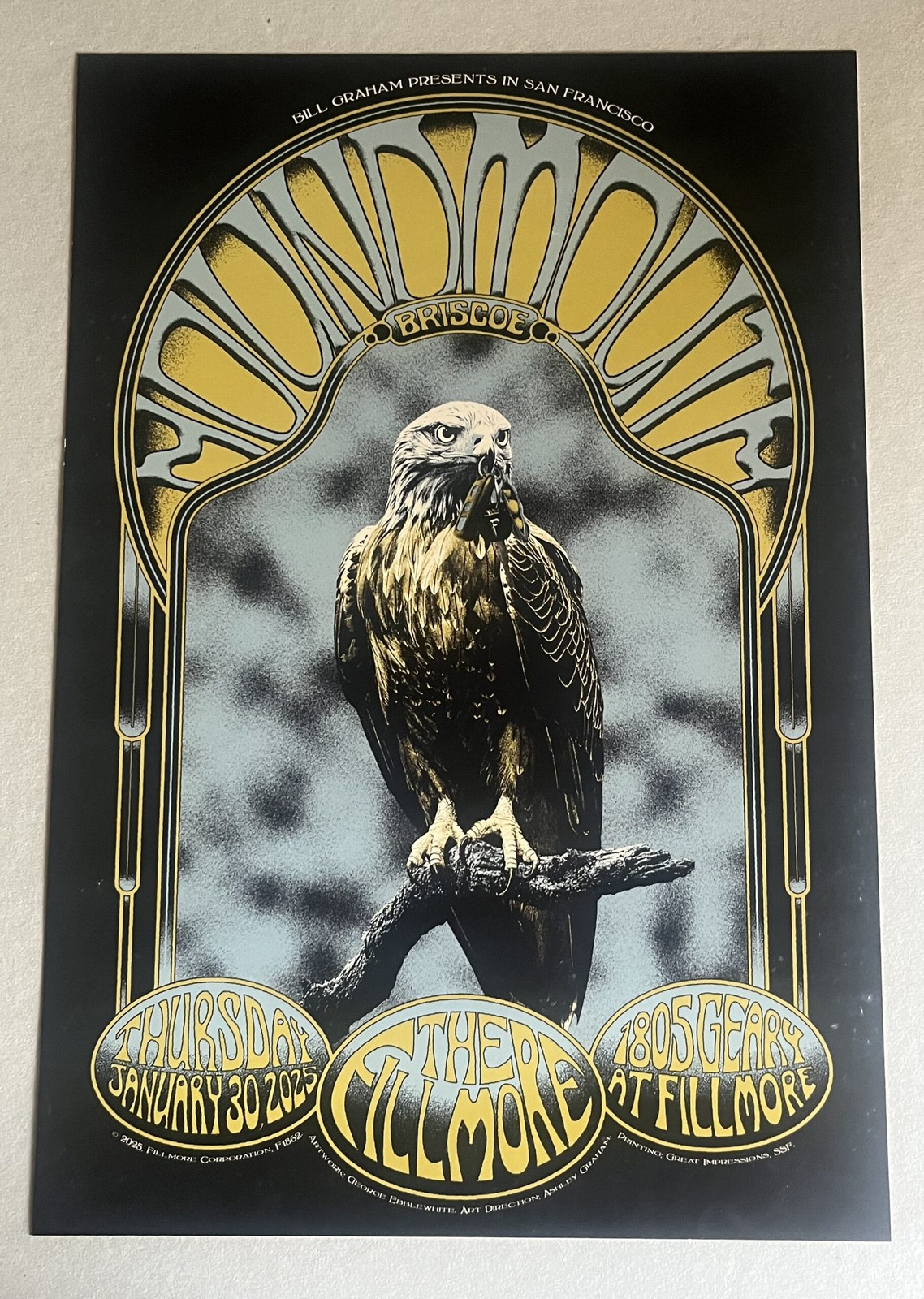 Houndmouth Concert Poster San Francisco 2025 F-1862 The Fillmore
