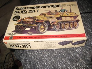 Schutzenpanzerwagen Sd. Kfz 251/1  by Bandai in 1/48 scale from 1970s