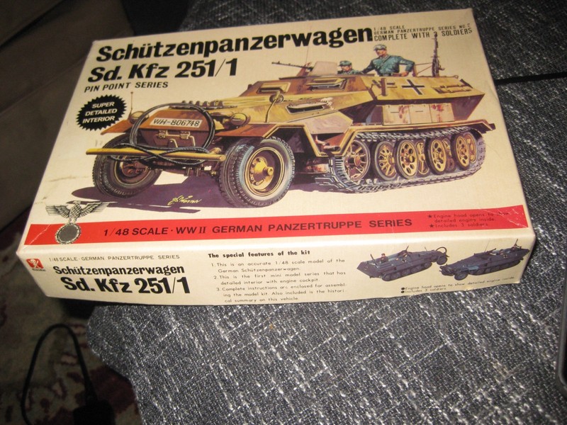 Schutzenpanzerwagen Sd. Kfz 251/1  by Bandai in 1/48 scale from 1970s