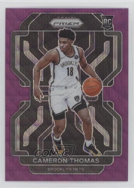 2021-22 Panini Prizm Purple Wave Prizm Cameron Thomas #297 0gg4