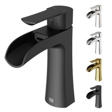 VIGO VG01041MB Paloma Single Handle Single-Hole Bathroom Faucet, Matte Black