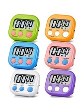 LCD Digital Kitchen Timer Countdown Clock Loud Alarm Magnetic Stopwatch Backing