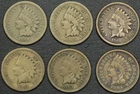 1859-1864 Copper Nickel Indian Head Cent Set: 1859, 1860, 1861, 1862, 1863, 1864