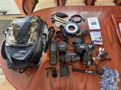 Canon EOS 80D 24.2 MP Digital SLR (DSLR) Camera - Black - With accessories