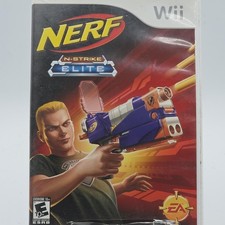 Nerf N-Strike Elite Nintendo Wii Video Game Complete EA Shooter CIB Rail Action