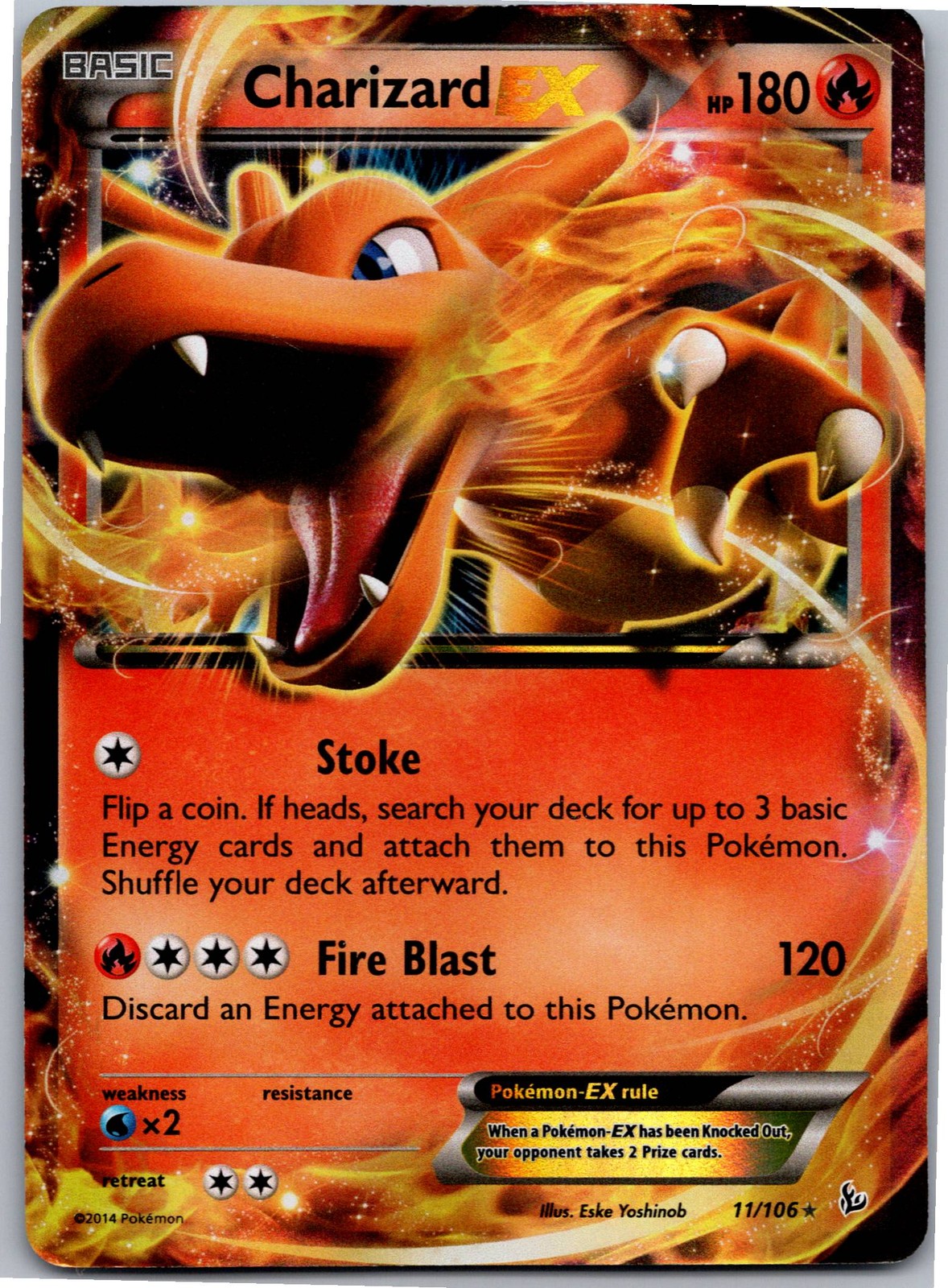 Charizard EX (11) - XY - Flashfire 11/106 - Ultra Rare - NM Pokémon TCG