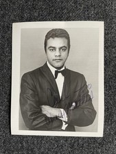 Young JOHNNY MATHIS Inscribed Signed B&W photo 4"x5" 1960s