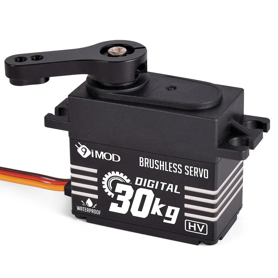 9imod Wasserdicht 20/30/40KG Brushless Servo für 1/8 1/10 RC Crawler Auto Boot - Bild 3 von 4