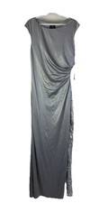 New Adrianna Papell Dress Gown Jersey Draped Sequin Inset Mother of Bride 8