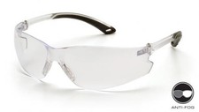 Pyramex S5810ST Itek Safety Glasses Clear Temples w/Clear Anti Fog Lens 12 Pair 