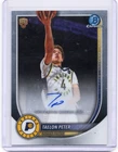 2025-26 Bowman Chrome Taelon Peter RC Rookie Auto #BCA-TE Indiana Pacers NBA