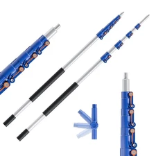 Telescoping Extension Pole, 6-24FT Multi-Purpose Extendable Pole with Univers...