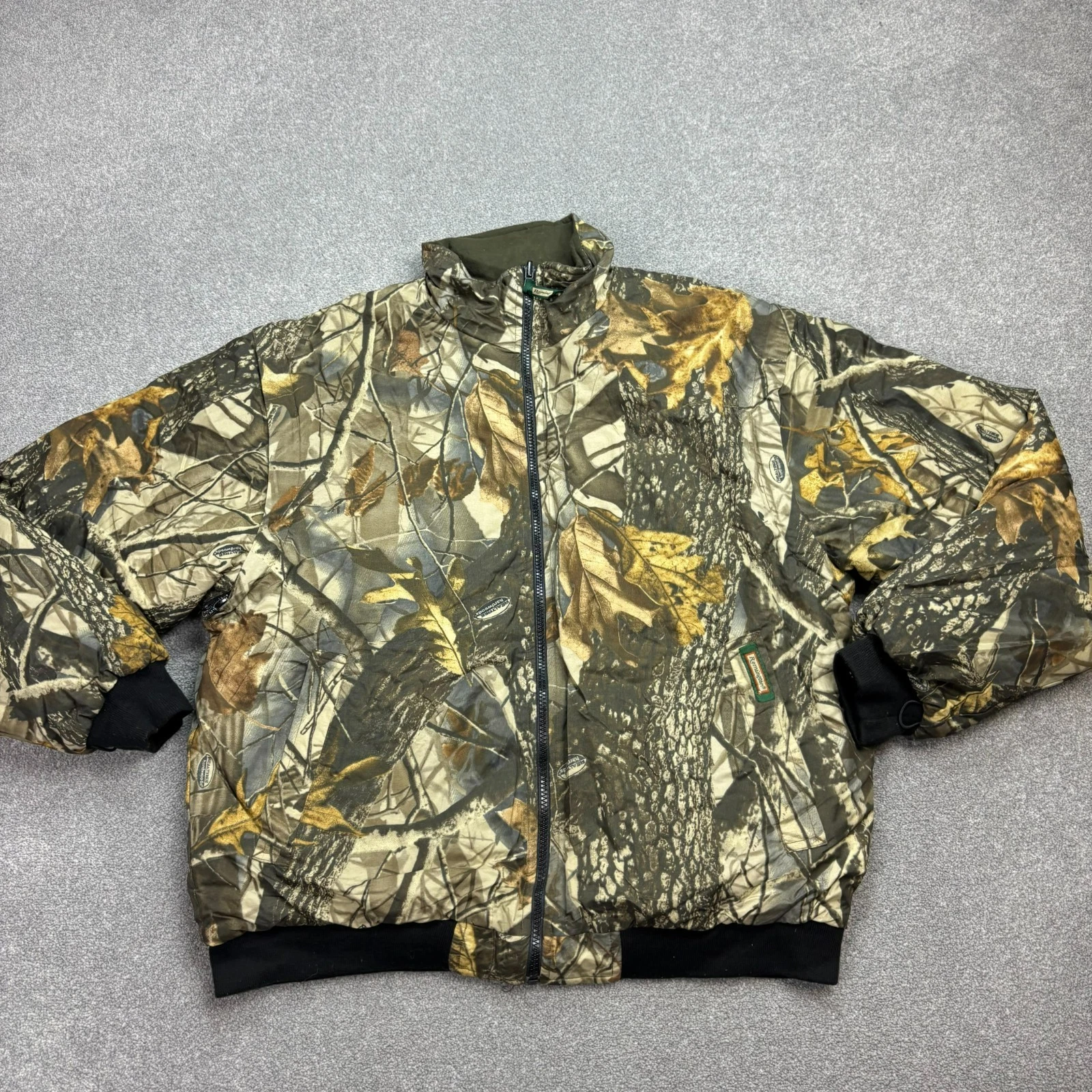 RealTree Jacket Adult Medium Brown Workwear Padded Hunting Camo Lined Coat Mens