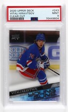 2020-21 Upper Deck Young Guns Clear Cut Vitali Kravtsov #243 PSA 9 MINT 0r4