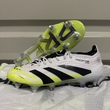 Adidas Predator Elite SG Cleats Cloud White Black Lucid Lemon Men s 6/ 7w JI1067