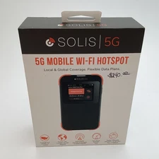 Solis 5G Mobile Wi-Fi Hotspot | Global Local SIM-Free Coverage - New / Sealed