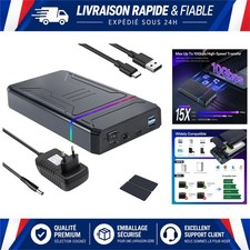 Station d'accueil disque dur externe USB-C 10 Gbps SATA HDD/SSD 2,5" 3,5" et